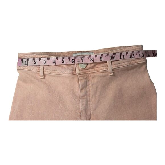 Zara Woman Jeans Women Pink 6 Wide Leg The Marine Premium Denim High Rise Pant - Picture 6 of 12